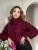 ➡️Blusa Tricot Feminina Gola Boba Manga Bufante Estilo Blogueira