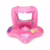 Boia para Bebê Piscina com Capota Rosa Baby Float com Assento Infantil em PVC Reforçado Luma Festas