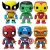 -Boneco Funko Pop Coleção Marvel Avengers Vingadores Ultimato Hulk Homem de Ferro Venom Aranha thanos*