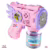 Brinquedo Maquina Bolha De Sabão Pistola Automática C/ Luz Cor Rosa Marca Redfin Rosa-chiclete