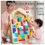 Brinquedo Quebra Cabeça Tetris de Madeira 3D Colorido/Jogo Grande Tangram Montessori Educativo Infantil /Bebês