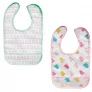 🛍️Buba Kit 2 Babadores Com Bolso Passarinho Colorido Pacote De 2