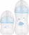 😍 Buba, Kit 2 Mamadeiras Easy Flow Nuvem Azul 120/270ml