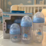 Buba, Kit 3 Mamadeiras Easy Flow Nuvem Azul 120/270/330ml