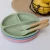 Buba Kit Talheres Silicone E Bambu – Verde