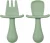 Buba Kit Talheres Silicone Verde