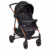 🛍️Burigotto Carrinho de Bebê Ecco, Até 15 kg, Preto