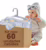 Cabide Infantil Acrilico Transparente Kit 60 Unidades Transparente Acrílico