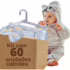 Kit com 5 Potes de Vidro para Armazenar Leite Materno 200ml Com Graduação