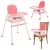 Cadeira de Alimentação Bebê Portátil Zest Maxi Baby –  Rosa