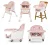 Cadeira de Alimentação Portátil Bebê Honey Maxi Baby (Rosa)