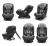 Cadeira para Auto 0-36 Kg Isofix Litet All Stages Fix 2.0 preto e cinza