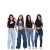 Calça jeans feminina infantil juvenil