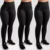 Calça Legging Kit 3 Grossa Suplex Cós Alto Leg Reforçada