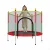 Cama Elástica Pula Pula Trampolim Infantil Colorida Criança Playground Rede com Zíper 1,4m