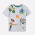 Tênis Casual Infantil com Velcro Bicolor Preto