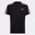 Camiseta Juvenil Adidas Train Essentials Aeroready 3-Stripes Regular Fit Masculina – Preto