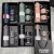 Caneca Kit Garrafa Térmica Vacuum Bottle Inox 500ml + 3 Xícaras