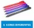 Caneta Esferográfica Ultra Bold Ponta 1.0 mm Estojo com 5 unidades CIS