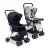 Carrinho Bebê Com Alça Reversível Youturn, Maxi Baby – Preto e Cinza