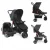 Carrinho + Bebê conforto – Cosco Kids, Travel System Toffy, Preto Absoluto