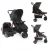 Carrinho + Bebê conforto – Cosco Kids, Travel System Toffy, Preto Absoluto