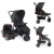 Carrinho + Bebê conforto – Cosco Kids, Travel System Toffy, Preto Absoluto