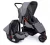 Carrinho + Bebê conforto Travel System Toffy Cinza Mescla Cosco
