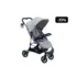 Carrinho De Passeio Para Bebê Com Berço Moíses Beyond Multikids Cinza – Bb429