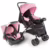 Carrinho de Bebê + Bebê Conforto – Travel System Duo, Cosco Kids, Reverse, 0 a 15kg, Rosa Rajado