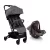 Carrinho De Bebê + Bebê Conforto Voyage Yupi Duo 0 a 15kg, Cinza Mescla