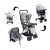 Carrinho de Bebê com Bebê Conforto 2 em 1 Youturn Maxi Baby – Cinza