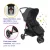 Carrinho De Bebê Cosco Kids, Toffy, Preto Absoluto