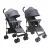 Carrinho de Bebê Guarda Chuva Modo Berço Link Até 15kgs Maxi Baby – Preto/Cinza