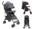 Carrinho de Bebê Guarda Chuva Modo Berço Link Até 15kgs Maxi Baby – Preto/Cinza