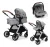 ✨Carrinho de Bebê Infanti Romanzzo Duo Cinza 3 em 1 Reversível Bebê Conforto e Moises