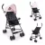 Carrinho de Bebê Passeio Guarda Chuva – Mega Compras – Rosa e Verde