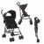 Carrinho de Bebê Passeio Guarda Chuva Movee Maxi Baby, Preto