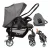 Carrinho De Bebê Passeio Rio K – Preto Mesclado – Burigotto