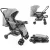 Carrinho de Bebê Reverse Cosco – Cinza Rajado