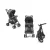 Carrinho De Passeio P/ Bebê Flick Até 15kgs Preto Multikids