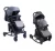 Carrinho Passeio 2 em 1 Vira Balanço Maximo, Cinto 5 Pontos, Assento Reclinável, Capota Retrátil, Cesto Porta Objetos, Rodas Dianteiras 360° Maxi Baby (Até 15 Kgs)