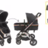 Carrinho de Passeio C/Bebê Conforto TS NIVI Maxi Baby (Preto)