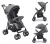 Carrinho Passeio Flick 0-15kg Cinza Multikids Baby BB445