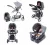 Carrinho Travel System Mobi NV Mobi + Bebê Conforto Safety1st Grey Denim Silver