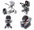 Carrinho Travel System Mobi NV Mobi + Bebê Conforto Safety1st Grey Denim Silver