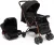 Carrinho Travel System Reverse + Bebê Conforto Cosco Preto Bronze