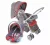 Carrinho Travel System Reverse + Bebê Conforto Cosco Vermelho