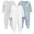 Gerber Pacote com 4 pés para bebês meninos, para acampamento, 3 a 6 meses, Acampamento, 3-6 Meses