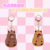 🛍️Chaveiro Capivara Fofa com Lançador de Bolhas Antistresse, Brinquedo Divertido Portátil para Presente